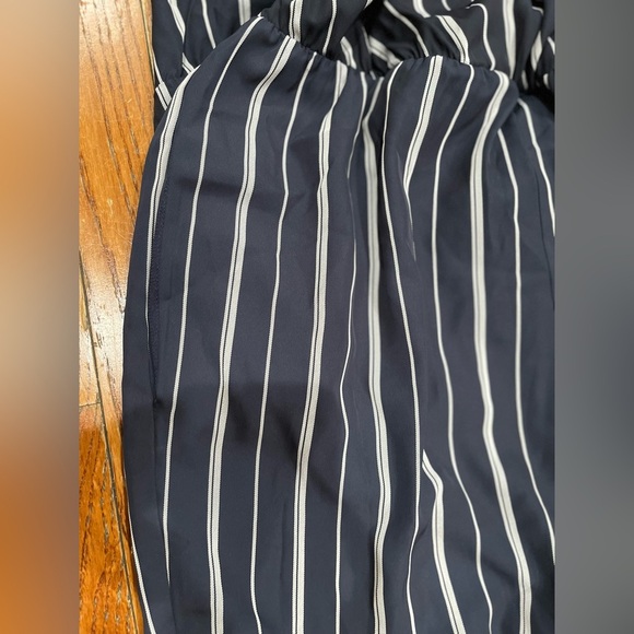 ECI Navy and White Striped Jumpsuit - Picture 15 of 16